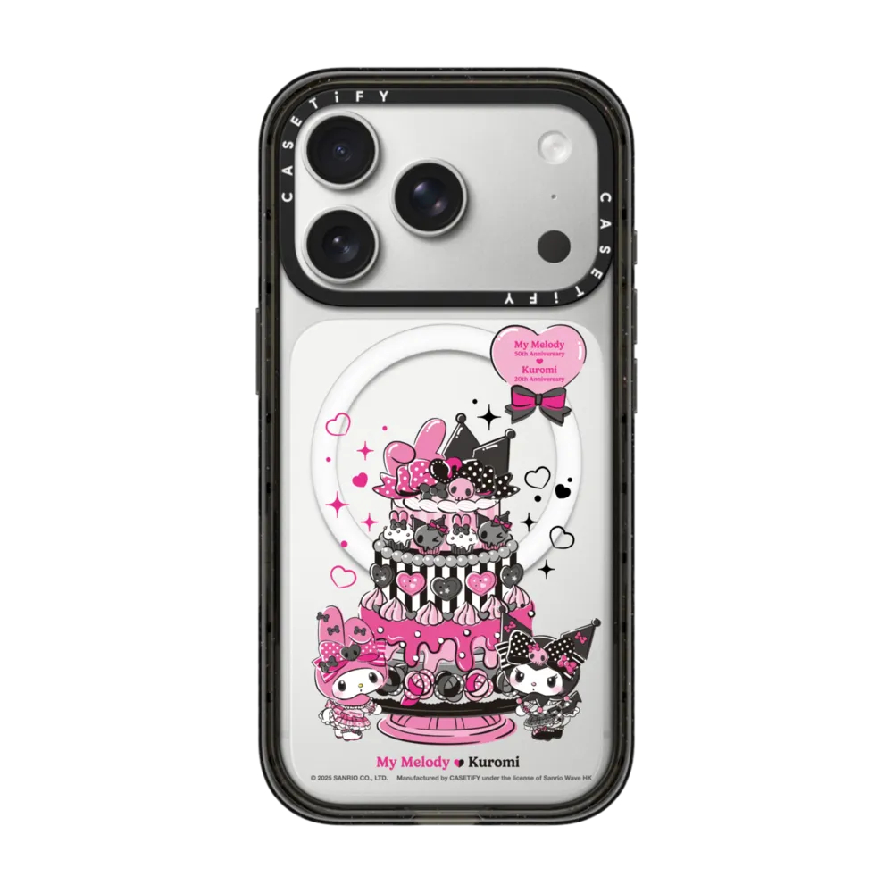 [🖤พร้อมส่ง🎀] CASETiFY | My Melody & Kuromi Anniversary - My Melody & Kuromi Anniversary Cake Case
