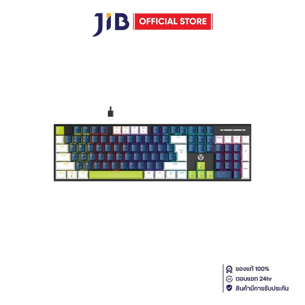 KEYBOARD (คีย์บอร์ด) FANTECH ATOM104 MK889 PRO MORI EDITION - RAINBOW LED EN/TH BLUE-WHITE