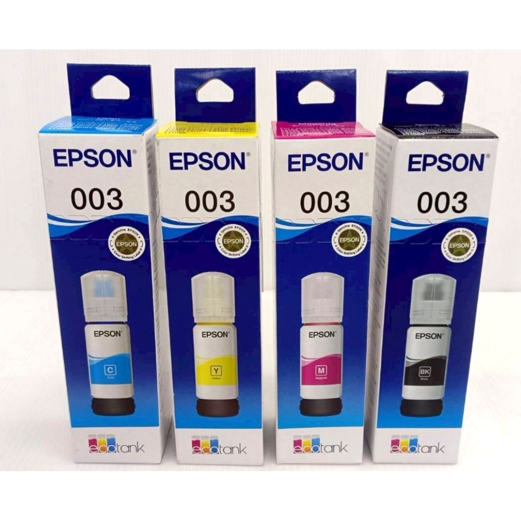💥หมึกแท้💥หมึกเติมเครื่องปริ้น Epson 003 ใช้กับรุ่น L1110/L3110/L3150/L5190/L3250/L3210/L3216/3210เป็