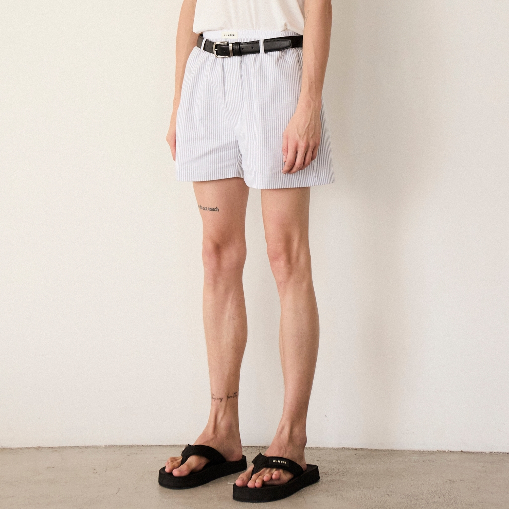 Hunter Studios - กางเกงขาสั้นตัดต่อเอวสองชั้น รุ่น Boxer Shorts