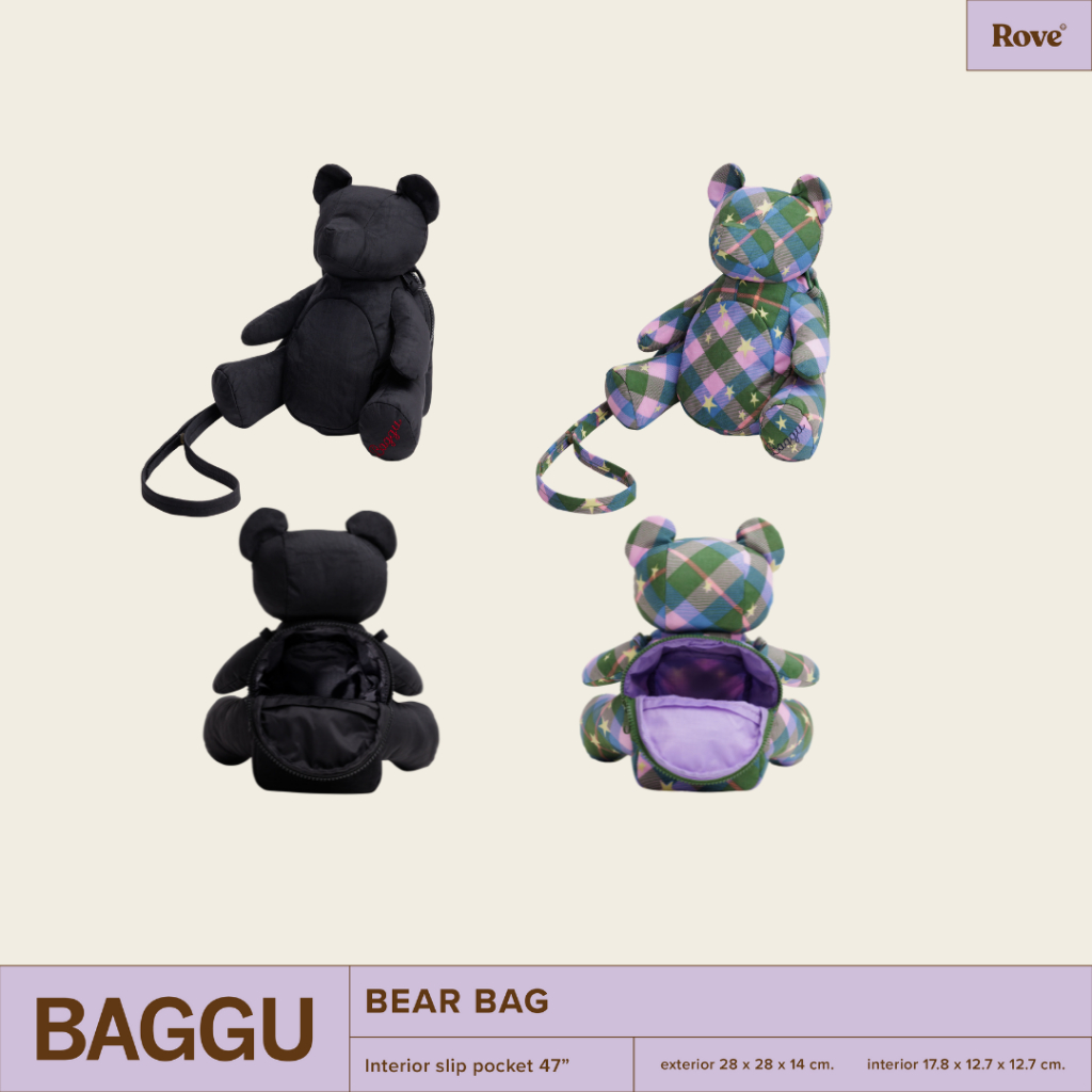 (พร้อมส่ง) BAGGU Bear Bag กระเป๋าน้องหมีดีไซน์ใหม่สะพายข้างได้ ใช้ง่าย ขนาดกำลังดี นำเข้าจากประเทศอเมริกา