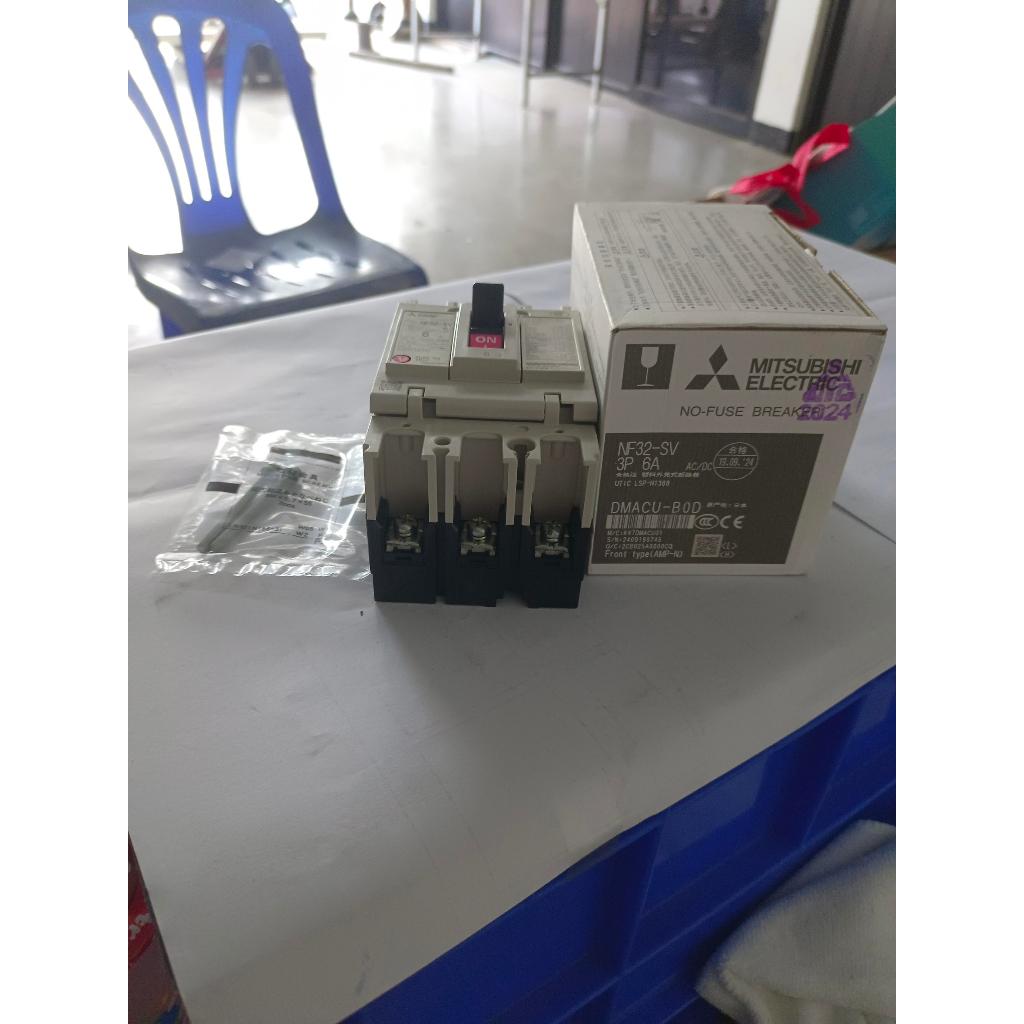 NF32-SV-3P-6A(MITSUBISHI) Breaker NF32SV 3P 6A (เบรกเกอร์ 3 ขั้ว 6 แอมป์ รุ่น NF32SV) สินค้าคงเหลือ/