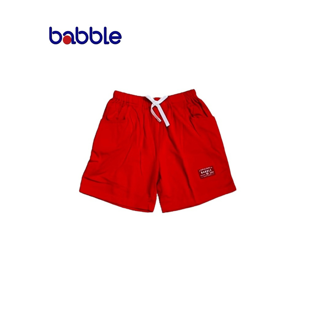 Babble By Absorba กางเกงขาสั้นเด็ก สีแดง ลายใหม่ สำหรับเด็กอายุ 3ปี,4ปี,5ปี