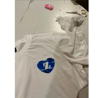 กระดาษรูปหัวใจ(สำหรับจุ๊บเสื้อรอยจุ๊บ)*เฉพาะหัวใจตัวเล็กเลือกตัวอักษรได้*