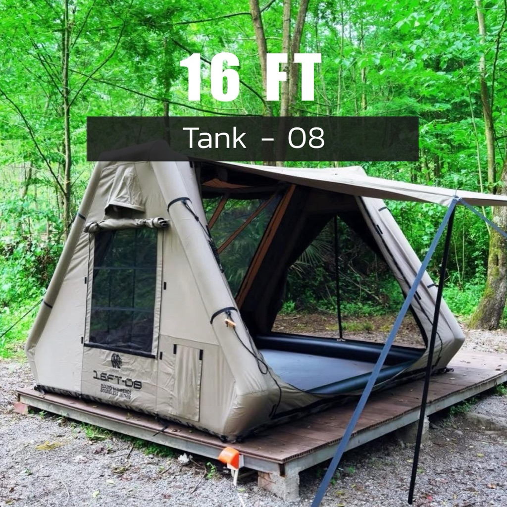 16Ft - Tank 08 เต็นท์เสาลมพี่หมีสุดหล่อ รับประกันเสาลม 1ปี