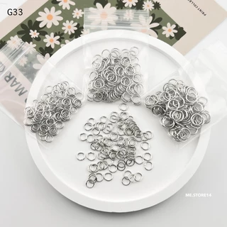 (พร้อมส่ง) ห่วงกลม อะไหล่อุปกรณ์ DIY ห่วง 100 ชิ้น