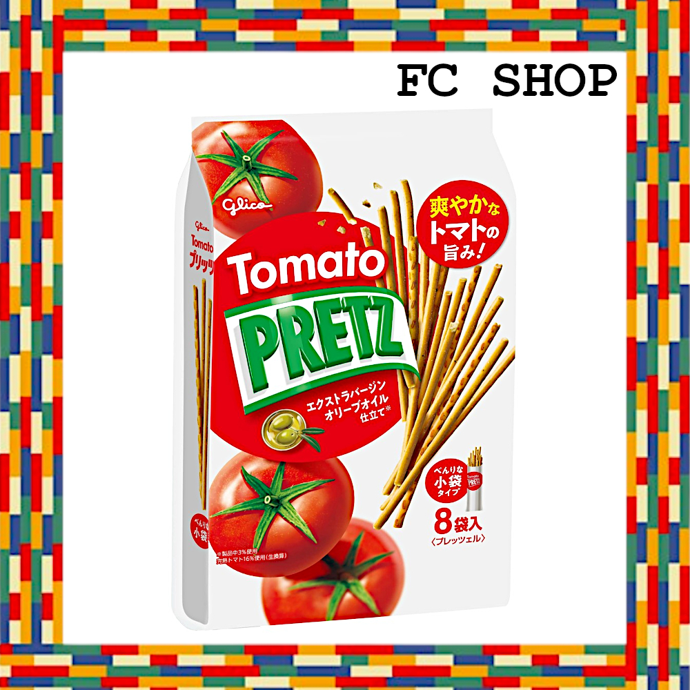 Pretz Tomato, 110g (8 bags), Snack, Pretzels, Extra Virgin Olive Oil, Ezaki Glico, Glico Pretz Tomat