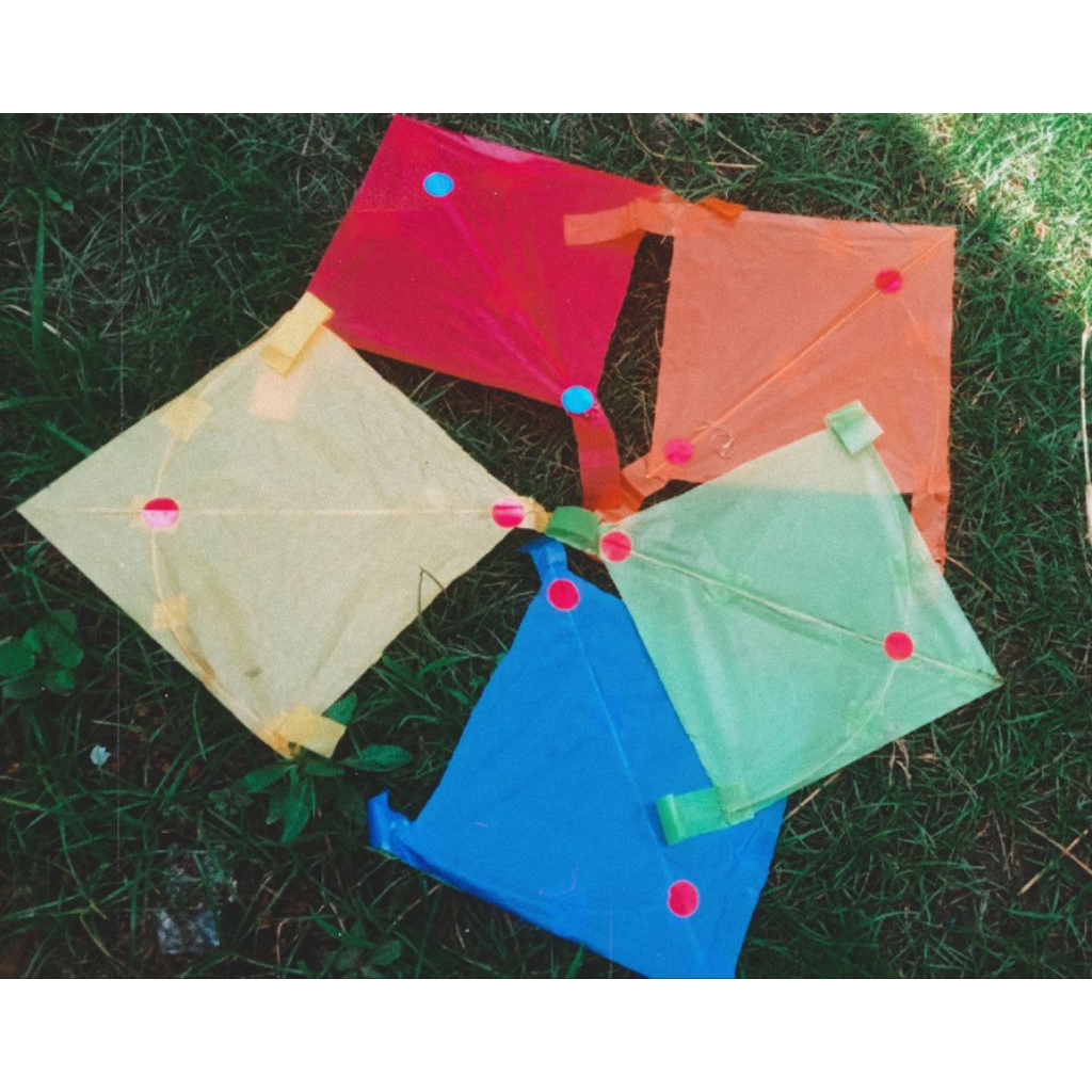 ว่าวปักเป้าจี๋ว5สีว่าวไอ้ไข่ว่าวแก้บนเล่นลมได้
