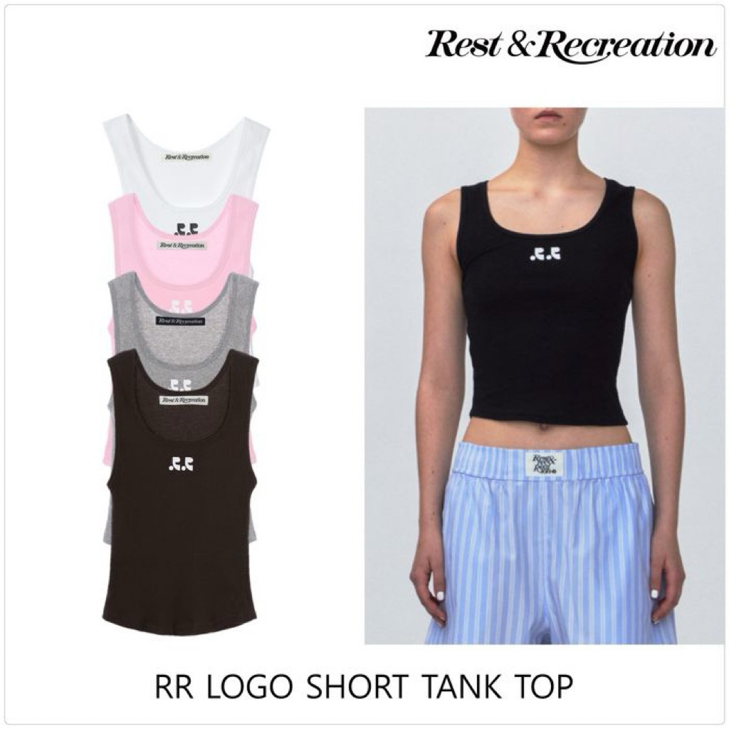 [REST&RECREATION] RR LOGO SHORT เสื้อกล้าม R&R พร้อมส่ง