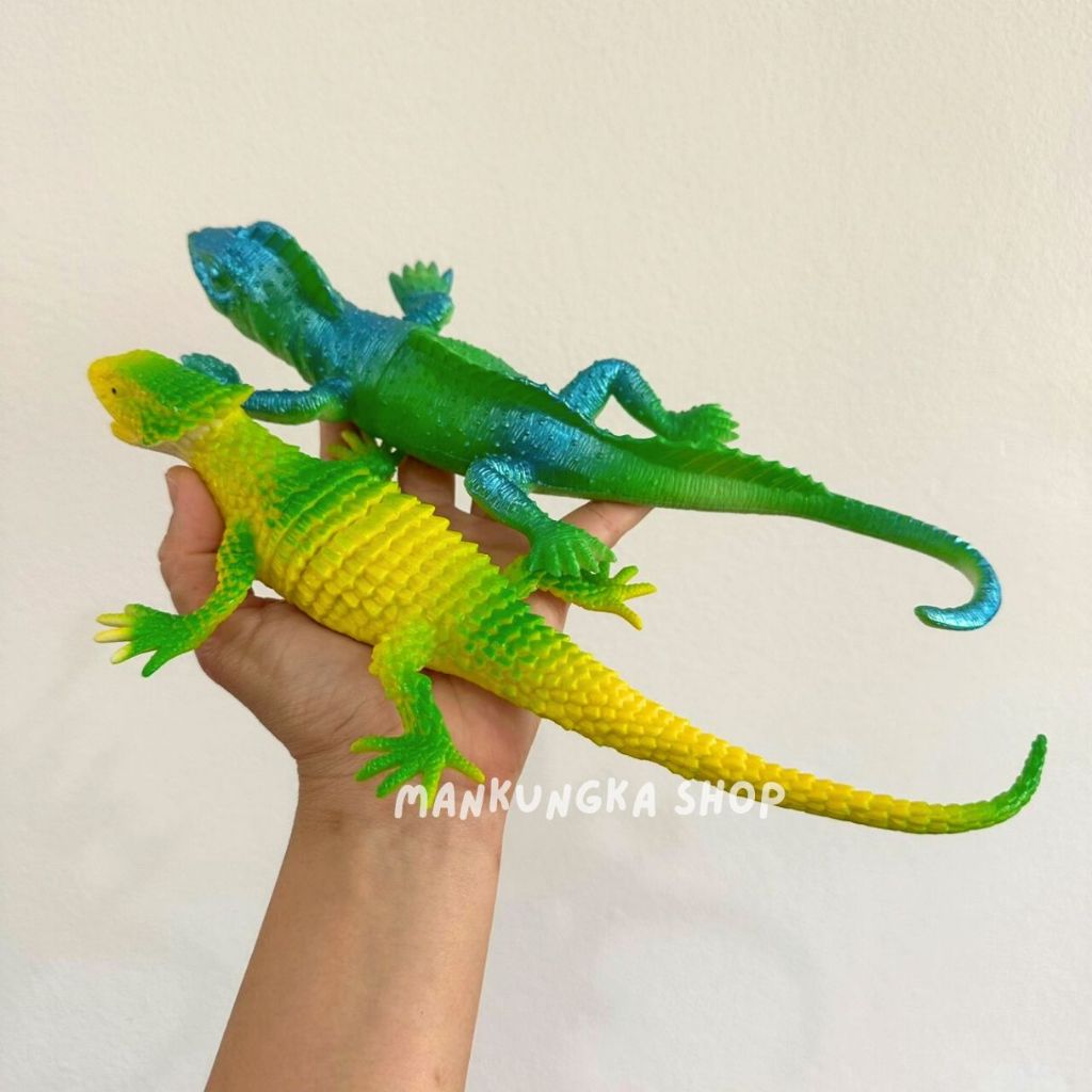 (ขนาดหัว-หาง 8-9 นิ้ว) กิ้งก่า สัตว์เลื้อยคลาน สัตว์ปลอม ของเล่นปลอม ของเล่นแกล้งคน ของเล่นเด็ก - รูปที่ 6