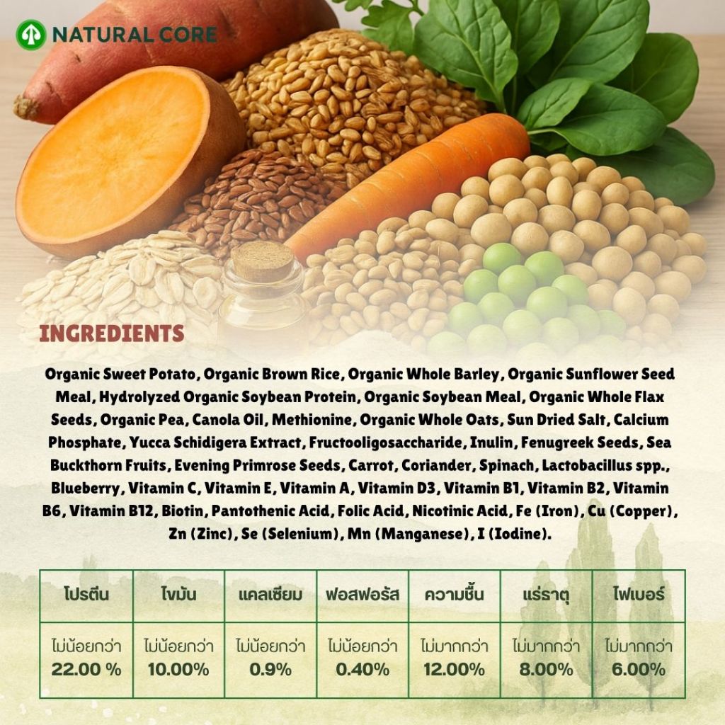 Natural Core ECO10 Vegetarian อาหารเม็ดสุนัข เกรดออร์แกนิก สูตรโปรตีนจากพืช 100% นำเข้าจากเกาหลี🇰🇷 - รูปที่ 2