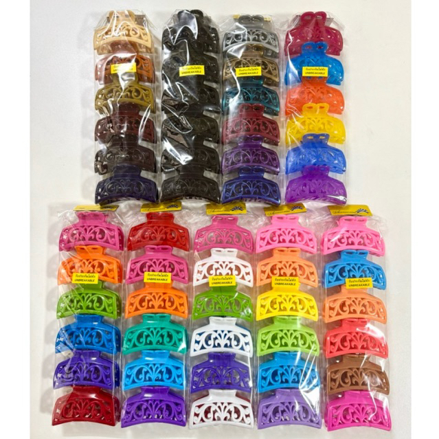 กิ๊บหนีบผม ลายไทยใหญ่ No.28 (6 ชิ้น / แพค) Hair Claw Hair Clip