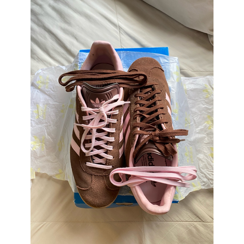 adidas gazelle brow/pink รองเท้ามือสอง