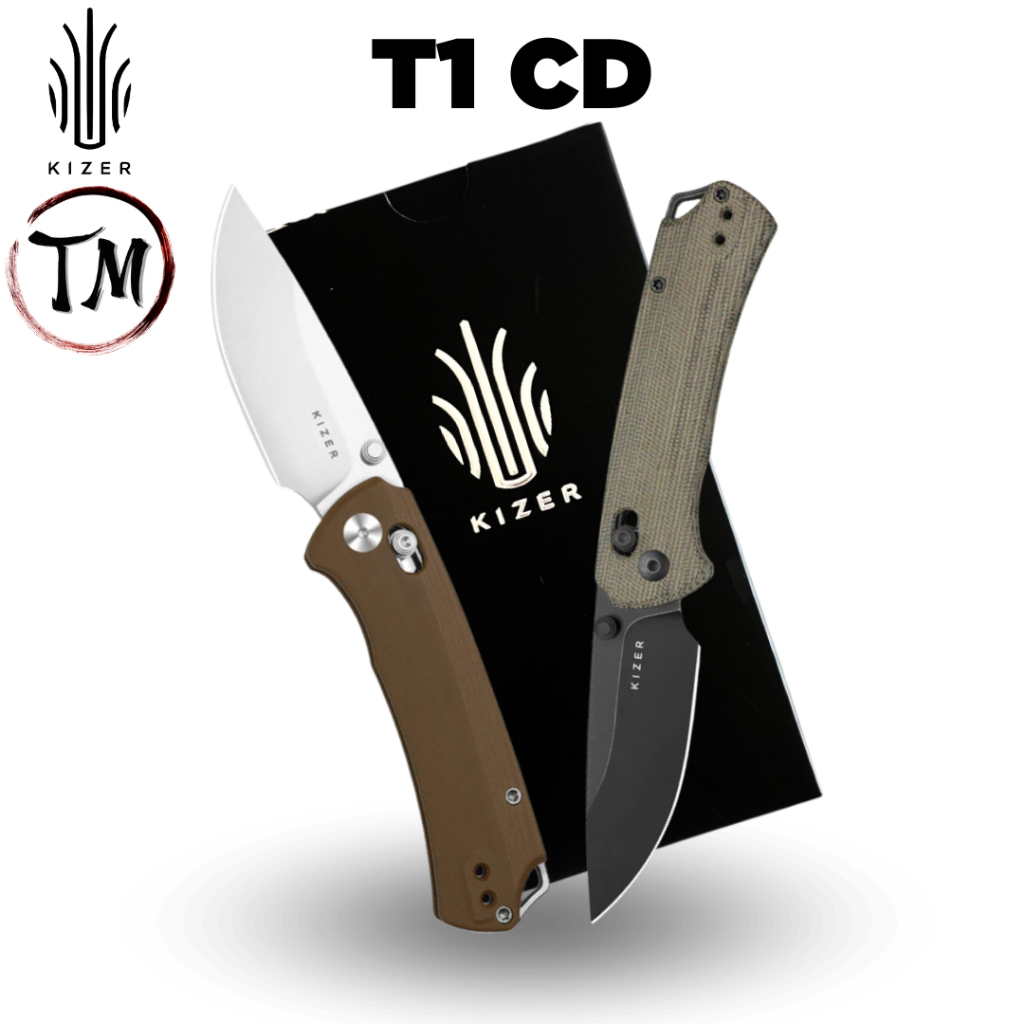 Kizer T1 CD มีดรุ่นฮิต ออกแบบใหม่ มี2สี ออกแบบโดย Uli Hennicke