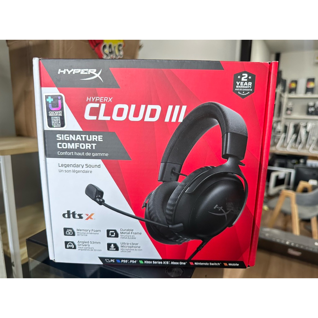 HyperX Cloud III Gaming Headset (BLACK)