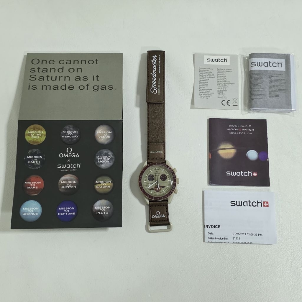SWATCH X OMEGA WATCH MOONSWATCH นาฬิกา ⚠️สินค้ามือสอง⚠️รบกวนอ่านก่อนนะคะ🙏🙏