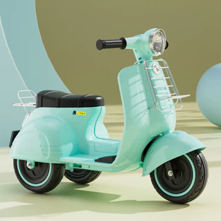 ⭐️Y&YToys Kids⭐*T* รถแบตเตอรี่เด็ก รถแบตเตอรี่ทรงเวสป้า รถเด็กนั่งได้ มีเสียงเพลง มีไฟสว่าง แข็งแรงทนทาน สีสันสวยงาม