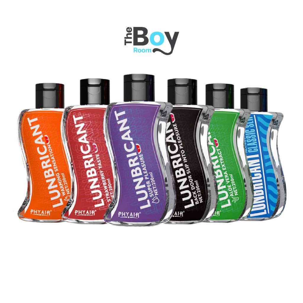 PHYAIR pH 5–6 เจลหล่อลื่น 120ml / 200ml สูตรอ่อนโยน, สตรอว์เบอร์รี, ไฮยาลูรอน, ว่านหางจระเข้, LGBTQ