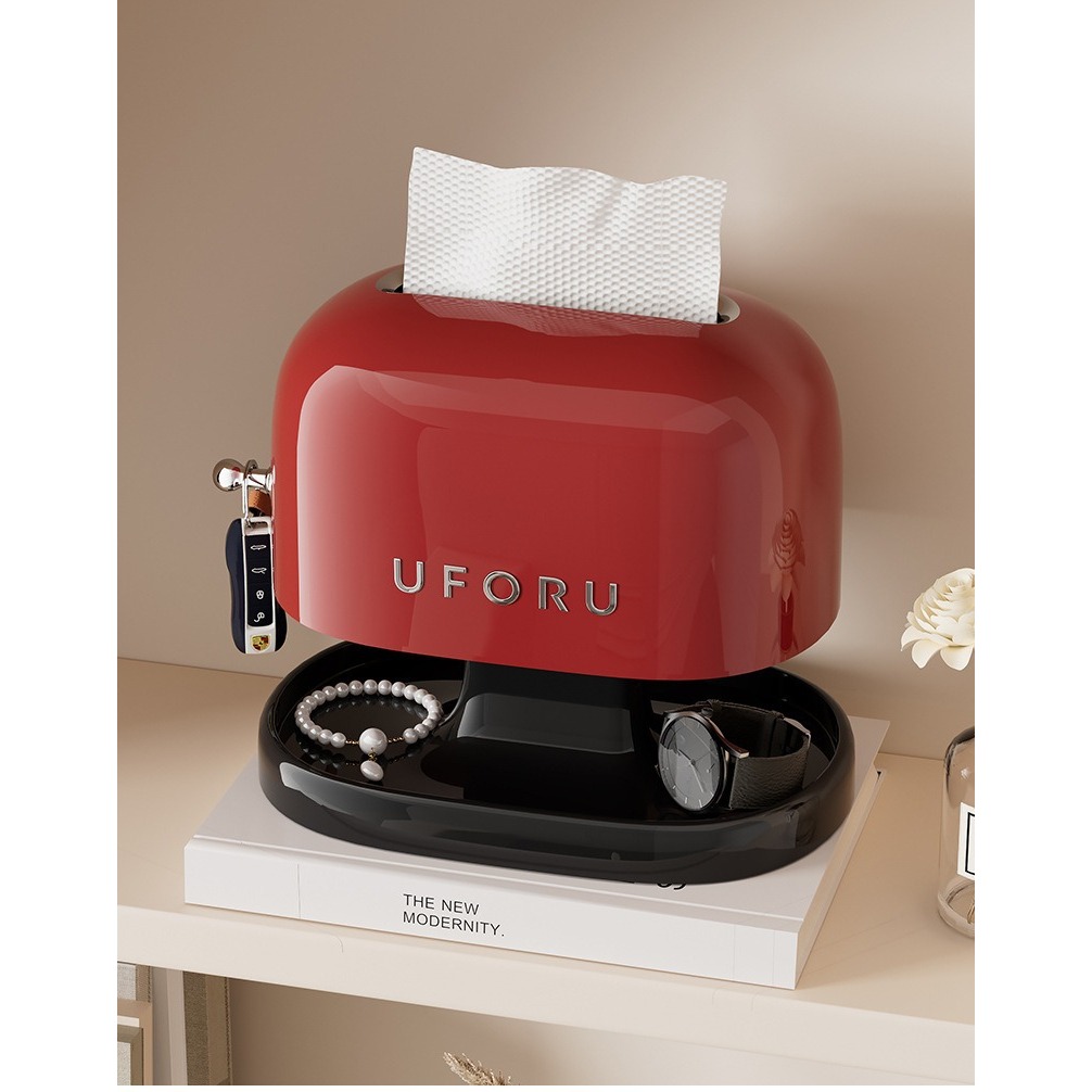 กล่องใส่ทิชชู่ สไตล์โดปามีน แบบสปริงยก สำหรับใช้ในบ้าน ห้องนั่งเล่น ห้องน้ำ