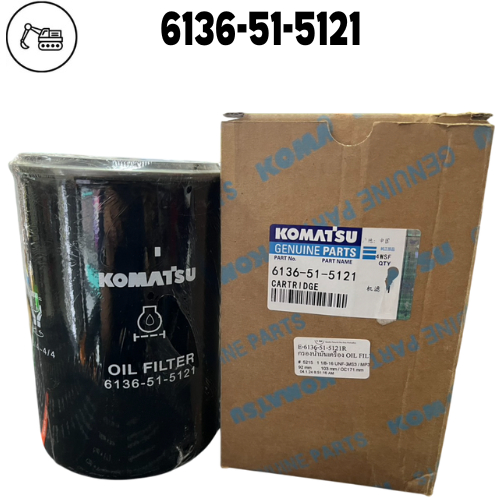 กรองน้ำมันเครื่อง PC100-1-2/PC120-1-2/PC200-1-2-3 6136-51-5121 ของแท้ LF3664 KL 120 SFO 5121 SFO 512
