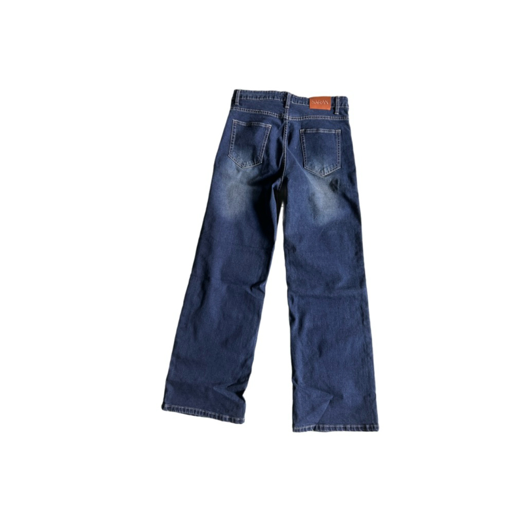 ส่งต่อ กางเกงยีนส์SARAN - กระบอกคุณโบว์ สีเข้ม