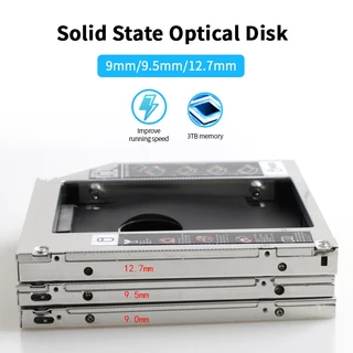 ถาดแปลงใส่HDD SSD ในช่อง DVD Notebook9.0/9.5/12.7mm Tray SATA 2nd HDD SSD Hard Drive Caddy ถาดแปลง for Laptop Notebook