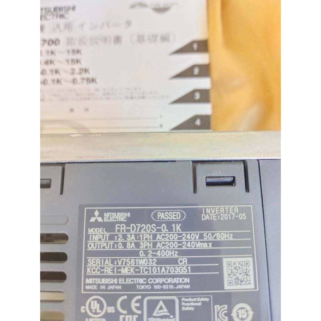 FR-D720S-0.1K : 100W ไฟ220V