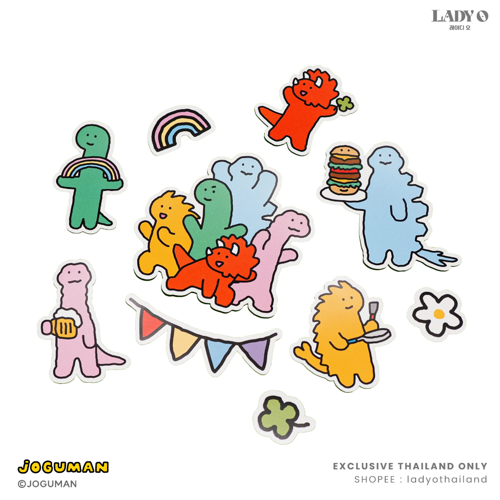 JOGUMAN Sticker Di-Cut Set 10P - Basic สติกเกอร์ไดคัท