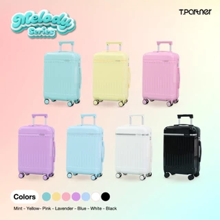 [1 แถม 1] Tpartner กระเป๋าเดินทาง รุ่น Melody Series มี 7 สี วัสดุ PC+ABS ขนาด 14+20/14+24/14+29 นิ้ว สีพาสเทล สุดน่ารัก