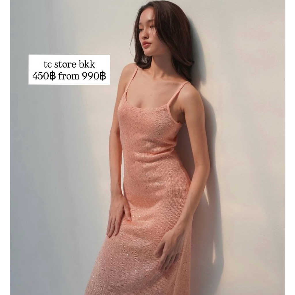 tcstore bkk เดรส สีโอรส