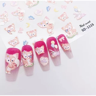 พร้อมส่งจากไทย!!! สติกเกอร์ติดเล็บ สติกเกอร์ลายนูน สติกเกอร์ 5D ลายDisney สติกเกอร์ตกแต่ง ติดสมุดหรือสิ่งของก็น่ารัก