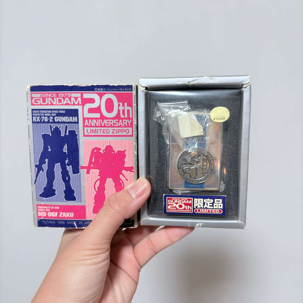 (งานแท้ สินค้ามือสองจากญี่ปุ่น) งานครบรอบ20ปี Limited ไฟแช็ค zippoของใช้ ของสะสม กันดั้มซี้ด Mobile 
