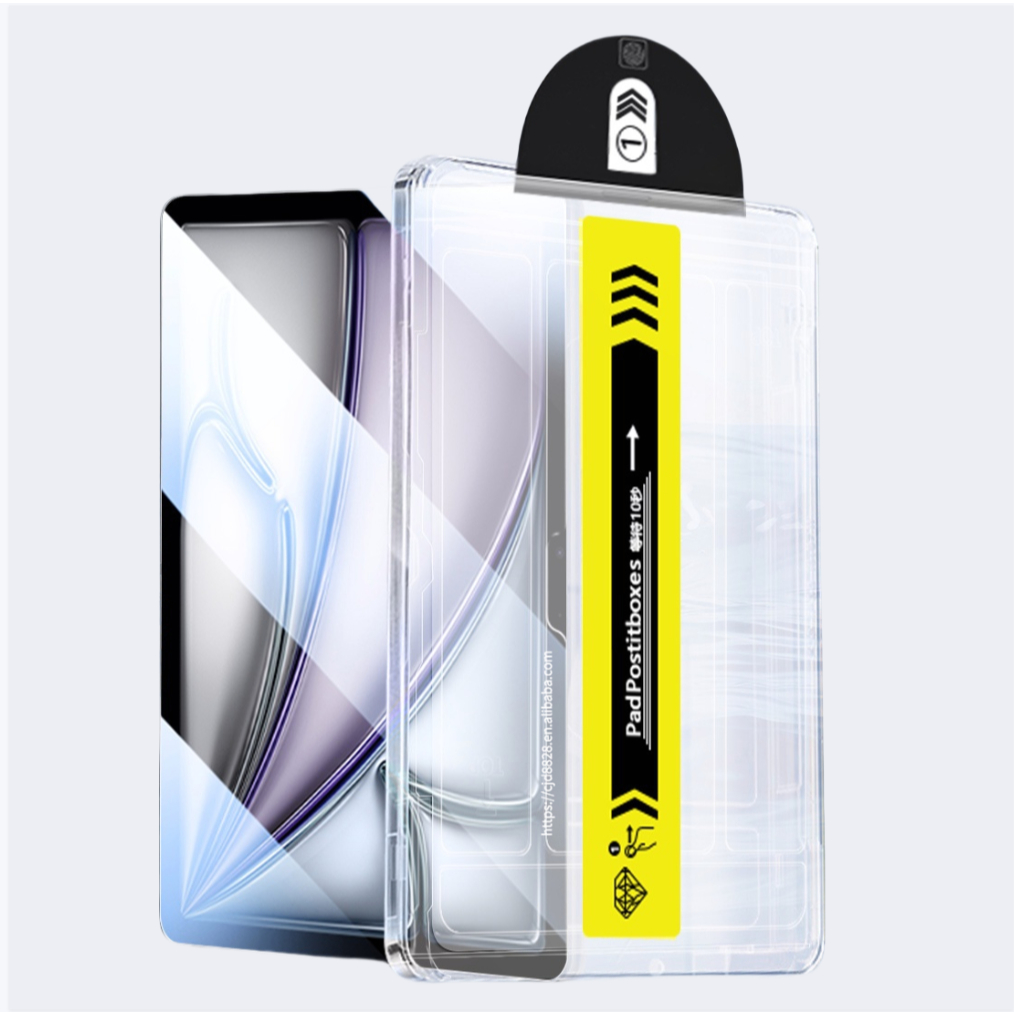 [รูปแบบใหม่] ติดฟิล์มเร็วฟิล์มกระจกfor Samsung Tab A11+ S8+ S9+ S10FE+ S6Lite A9+ สามารถไม่ติดฝุ่นอัตโนมัติ