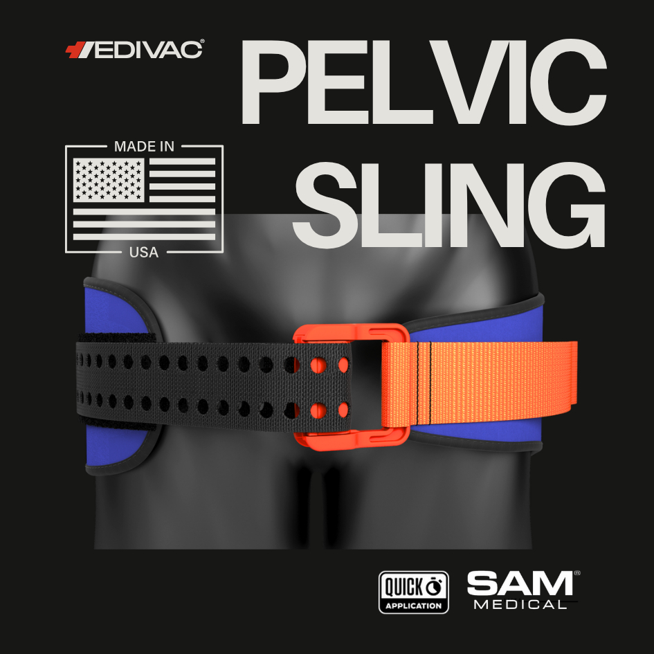 SAM Medical | สายรัดสะโพกเชิงกราน,ชุดรัดดามสะโพก ปรับระดับแบบอัตโนมัติ (Sam Pelvic Sling) U.S.A 100%