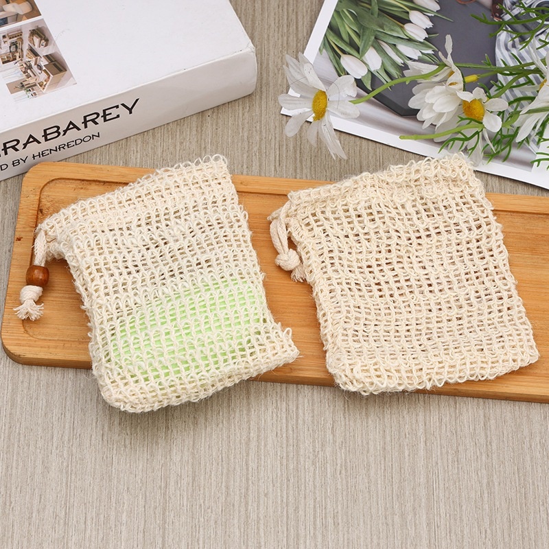 ถุงตาข่ายตีฟองสบู่ เนื้อนุ่ม เพิ่มฟอง ขนาด 14*9cm สบู่ขนาดไม่เกิน 150 กรัม soap mesh bubble bags Soft mesh