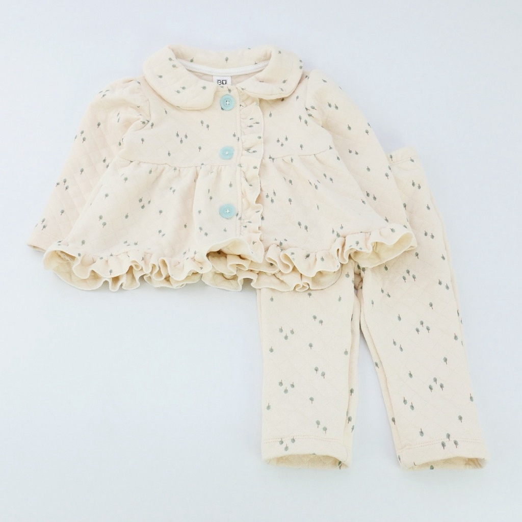 [พร้อมส่ง] Bno เสื้อผ้าเด็กผู้หญิงชุดเซ็ทกันหนาว size 24 เดือน