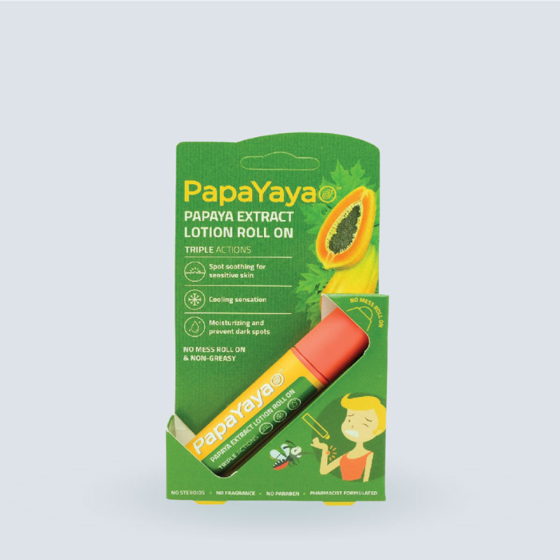 โรลออนสูตรมะละกอสกัด Papayaya ทาหลังยุงกัด (10g)