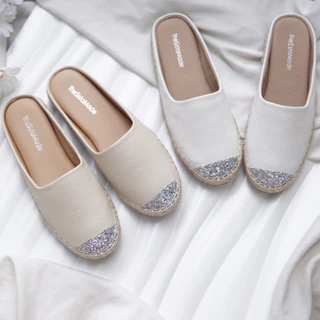 Chloe 🍉 โคลเอ้ ปรับซับในใหม่ รองเท้าเปิดส้น หัวกากเพชร 📍วัดเท้าเทียบไซส์ด้วยน้าา
