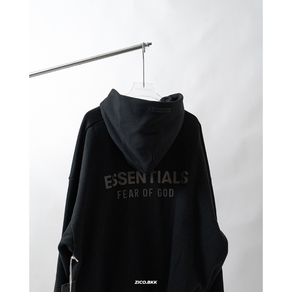 Ess Classic Fleece Zip-Up Hoodie (มีซิปโลโก้โลหะ)