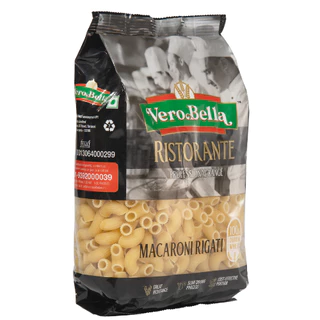 เวโร เบลล่า ริทโตแรนเต้ พาสต้าเส้นโค้งงอ มักกะโรนี ริกาตี้ 500g - Macaroni 500g Vero Bella Ristorante brand