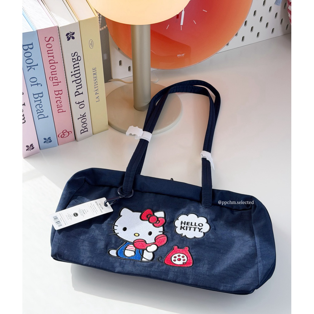 (พร้อมส่งในไทย) Sanrio–BAGGU x Hello Kitty and Friends Nylon Bowler Bag (Small) กระเป๋าสะพายไหล่ ของแท้💯
