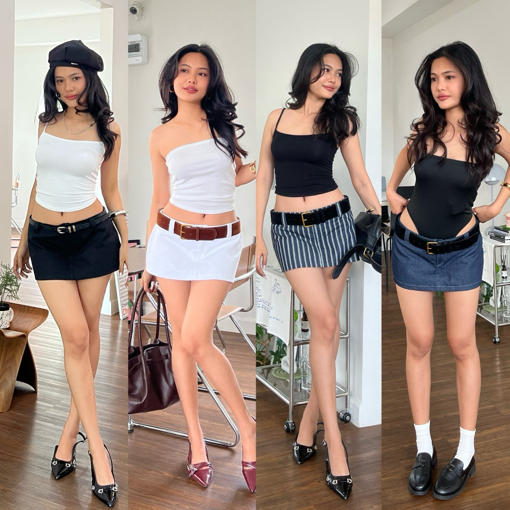 Gigi skirt กระโปรงเอวต่ำกางเกงด้านใน