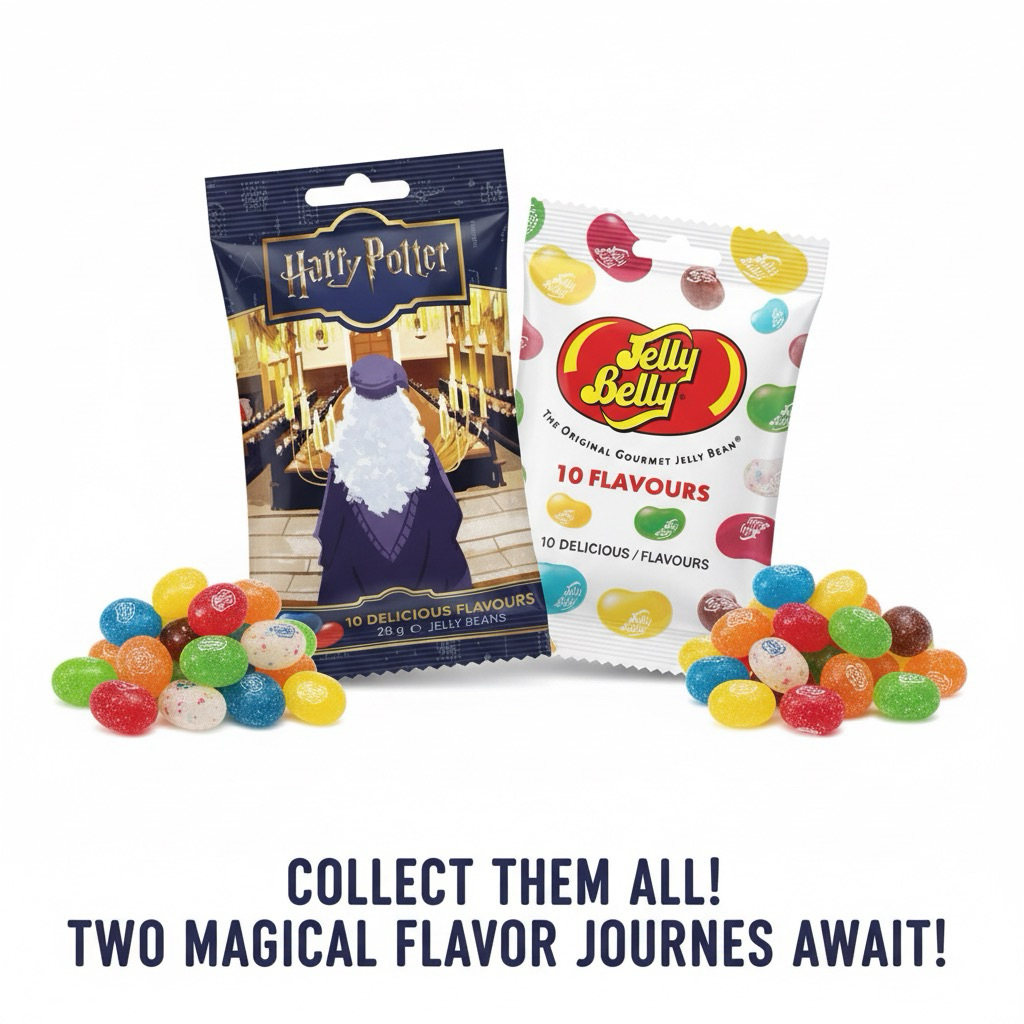 เจลลี่บีนส์ Jelly Beans / Jelly Belly Harry Potter - 10 flavours - Bubble Tea - Butter Beer
