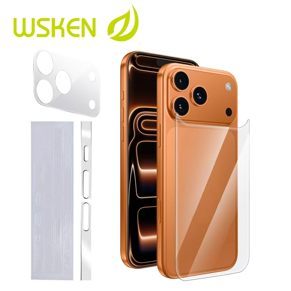 WSKEN For iPhone 17ProMax ฟิล์มกันรอยรอบตัว ทนทานต่อรอยขีดข่วน  ฟิล์มกล้อง หลัง ขอบข้าง ฐานกล้อง ไอโฟน 17Pro/17 โปร่งใส