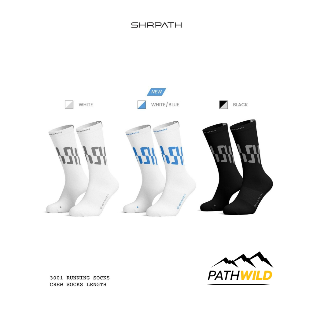SHRPATH Running Socks SH3001 SH3002 ถุงเท้าสำหรับวิ่ง และออกกำลังกาย มีทั้งแบบข้อสั้นและข้อยาว