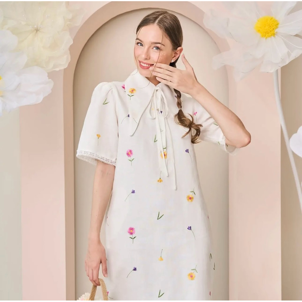 [Used once] Camellia Polo Dress size S จากแบรนด์ linenne.studio