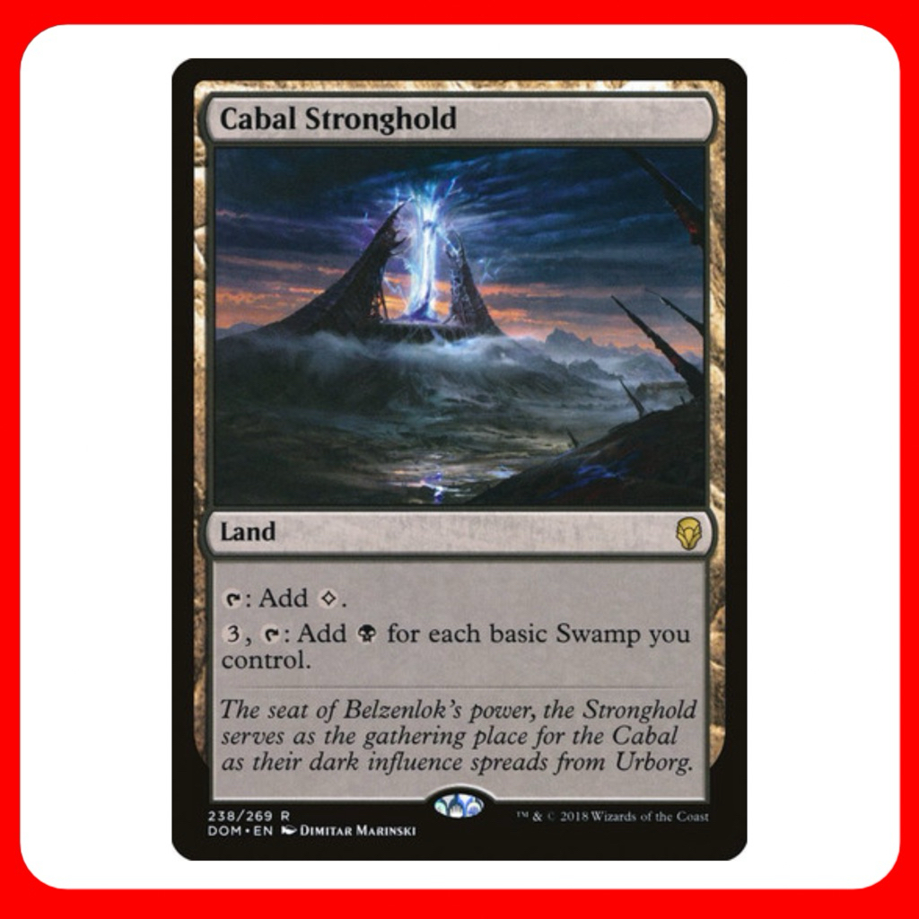 [MTG] Cabal Stronghold [DOM] [LAND] [RARE] [NORMAL] [ENG] (การ์ดเมจิค / Magic the Gathering) [EDH]