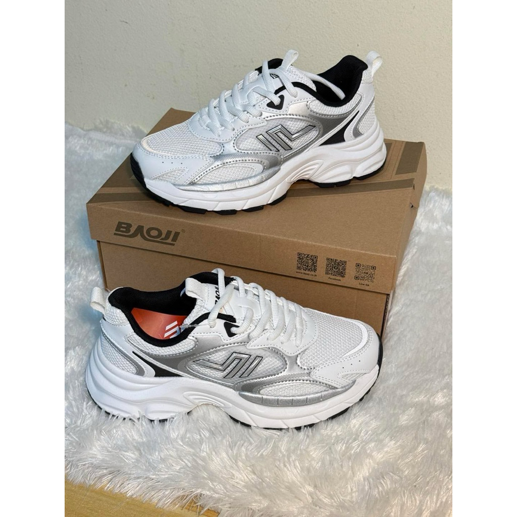 BAOJI รุ่น BJW1106  สีขาว 37-41 ทรงสวยน้ำหนักเบา