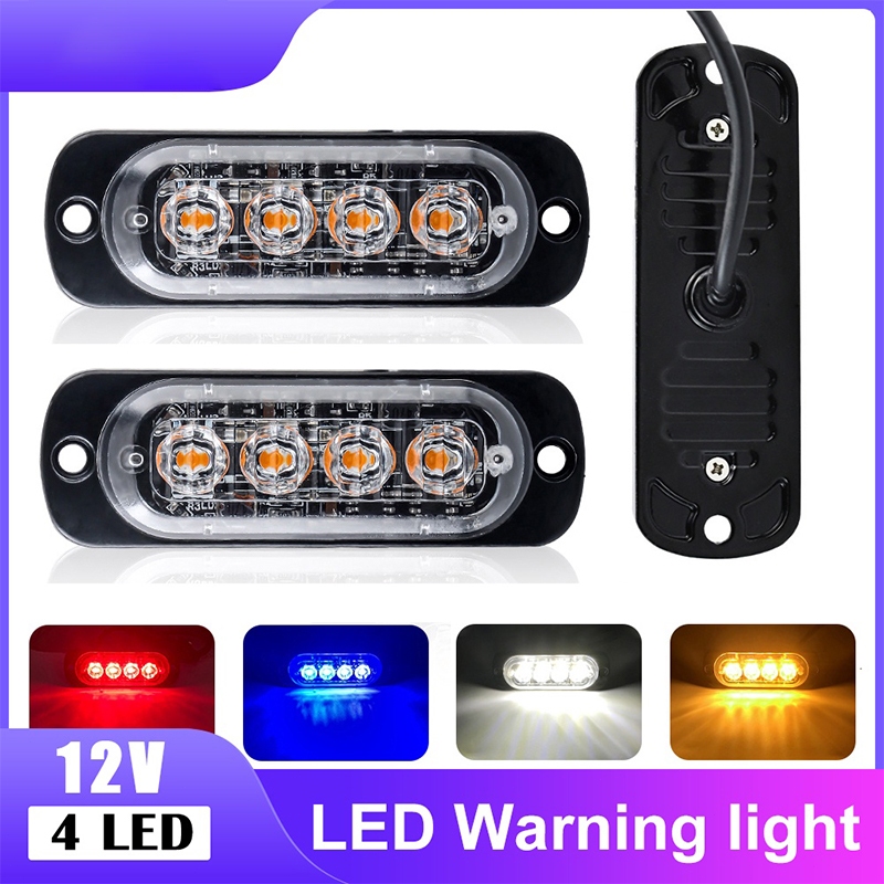 HEXMA 1ชิ้น LED รถกระบะ ไฟเตือน 12V ไฟราวข้าง ไฟข้างรถ รถบรรทุก LED ไฟสัญาณเตือน SUV โคมไฟฉุกเฉิน