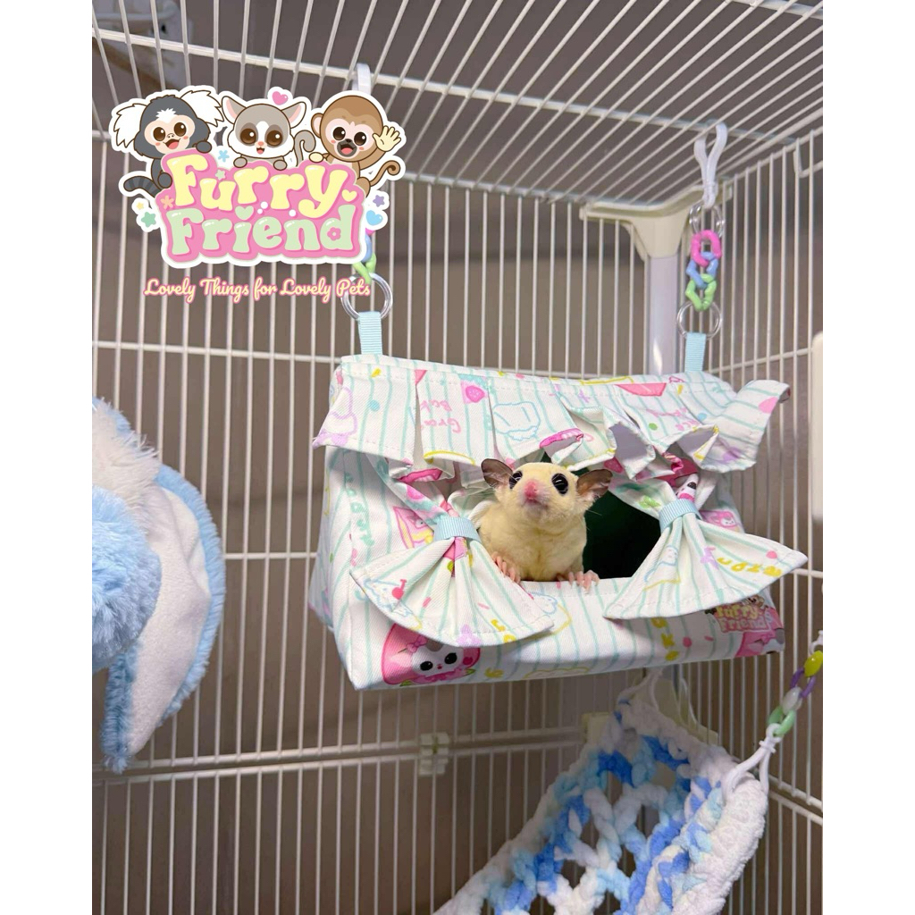 บ้านนอน Velvet Nest สำหรับบุชเบบี้ ชูการ์ไกรเดอร์ สัตว์เลี้ยงขนาดเล็ก